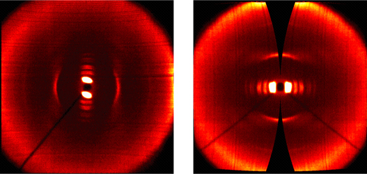 Fraser-corrected fiber diffraction data